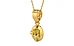 Gold Ceylon Yellow Sapphire Pendant Rare Quality (P11)
