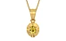Gold Ceylon Yellow Sapphire Pendant Rare Quality (P11)