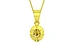 Panchdhatu Ceylon Yellow Sapphire Pendant Rare Quality (P11)