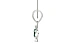Sterling Silver Emerald Pendant Fine Quality (P11)
