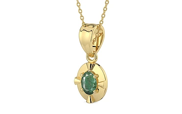 Ashtadhatu Emerald Pendant Fine Quality (P11)