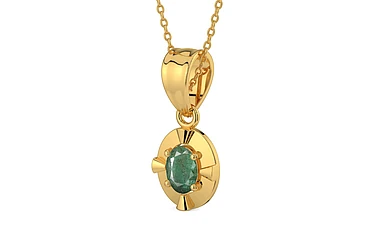 Gold Emerald Pendant Fine Quality (P11)