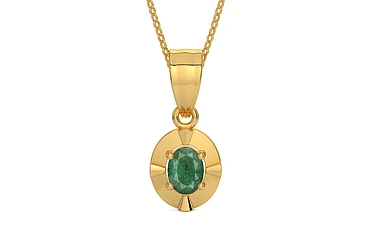 Gold Emerald Pendant Fine Quality (P11)