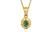 Gold Emerald Pendant Fine Quality (P11)