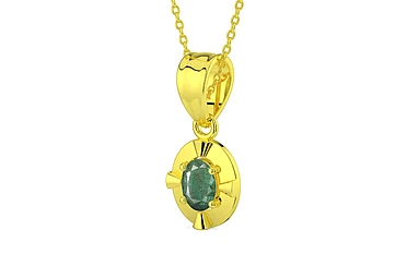 Panchdhatu Emerald Pendant Fine Quality (P11)