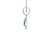 Sterling Silver Emerald Pendant Limited Quality (P11)