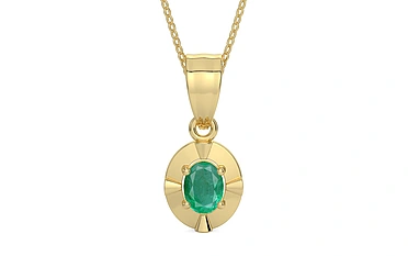 Ashtadhatu Emerald Pendant Limited Quality (P11)
