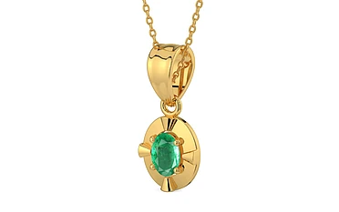 Gold Emerald Pendant Limited Quality (P11)
