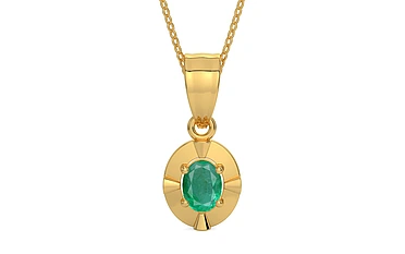 Gold Emerald Pendant Limited Quality (P11)