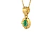 Gold Emerald Pendant Limited Quality (P11)