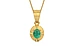 Gold Emerald Pendant Limited Quality (P11)