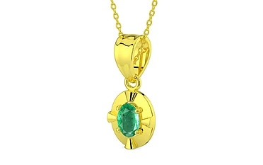 Panchdhatu Emerald Pendant Limited Quality (P11)