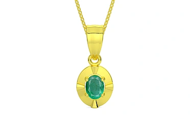 Panchdhatu Emerald Pendant Limited Quality (P11)