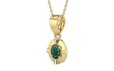 Ashtadhatu Emerald Pendant Prime Quality (P11)