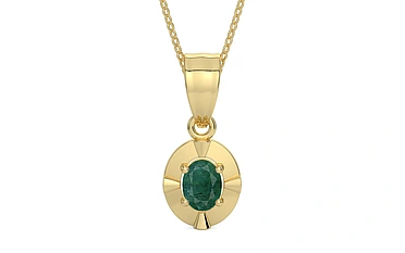 Ashtadhatu Emerald Pendant Prime Quality (P11)