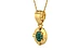 Gold Emerald Pendant Prime Quality (P11)