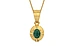 Gold Emerald Pendant Prime Quality (P11)