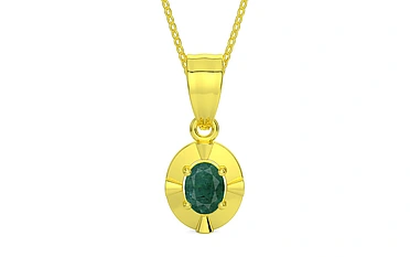 Panchdhatu Emerald Pendant Prime Quality (P11)
