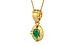 Gold Emerald Pendant Rare Quality (P11)