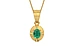 Gold Emerald Pendant Rare Quality (P11)