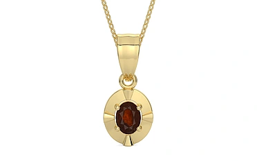 Ashtadhatu Hessonite Garnet Pendant Fine Quality (P11)