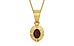 Gold Hessonite Garnet Pendant Fine Quality (P11)