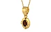 Gold Hessonite Garnet Pendant Fine Quality (P11)