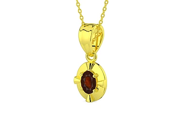 Panchdhatu Hessonite Garnet Pendant Fine Quality (P11)