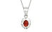 Sterling Silver Hessonite Garnet Pendant Limited Quality (P11)