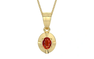 Ashtadhatu Hessonite Garnet Pendant Limited Quality (P11)