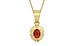 Ashtadhatu Hessonite Garnet Pendant Limited Quality (P11)