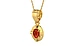 Gold Hessonite Garnet Pendant Limited Quality (P11)