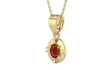 Ashtadhatu Hessonite Garnet Pendant Prime Quality (P11)