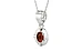 Sterling Silver Hessonite Garnet Pendant Rare Quality (P11)