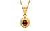 Gold Hessonite Garnet Pendant Rare Quality (P11)