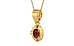 Gold Hessonite Garnet Pendant Rare Quality (P11)