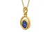 Gold Thailand Blue Sapphire Pendant Fine Quality (P12)