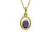 Gold Thailand Blue Sapphire Pendant Fine Quality (P12)