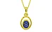 Panchdhatu Thailand Blue Sapphire Pendant Fine Quality (P12)