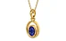 Gold Thailand Blue Sapphire Pendant Prime Quality (P12)