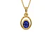 Gold Thailand Blue Sapphire Pendant Prime Quality (P12)