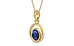 Ashtadhatu Thailand Blue Sapphire Pendant Rare Quality (P12)