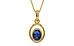 Gold Thailand Blue Sapphire Pendant Rare Quality (P12)
