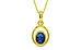 Panchdhatu Thailand Blue Sapphire Pendant Rare Quality (P12)