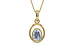 Ashtadhatu Ceylon Blue Sapphire Pendant Fine Quality (P12)