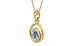 Ashtadhatu Ceylon Blue Sapphire Pendant Fine Quality (P12)