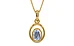 Gold Ceylon Blue Sapphire Pendant Fine Quality (P12)