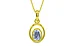 Panchdhatu Ceylon Blue Sapphire Pendant Fine Quality (P12)