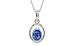 Sterling Silver Ceylon Blue Sapphire Pendant Limited Quality (P12)
