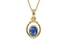 Ashtadhatu Ceylon Blue Sapphire Pendant Limited Quality (P12)